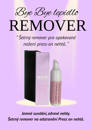 Bye Bye lepidlo - šetrný remover na press on nehty - Moje