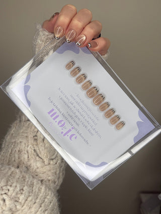 Gold impression - Press on nehty - Moje