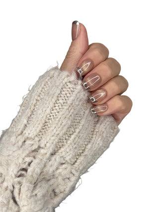 Gold impression - Press on nehty - Moje