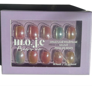 Press on nehty - Aura Glaze - Moje