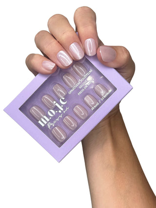Press on nehty - Nude Sparkle - Moje