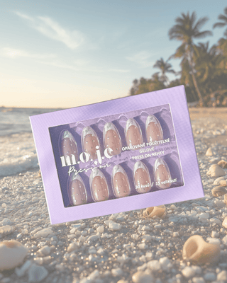Press on nehty - Silver Sand - Moje